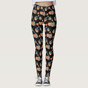 Leggings Calabazas acuarelas espeluznantes