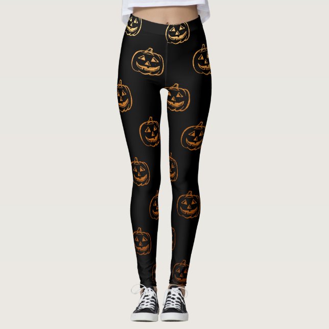 Leggings Calabazas de Halloween (Anverso)