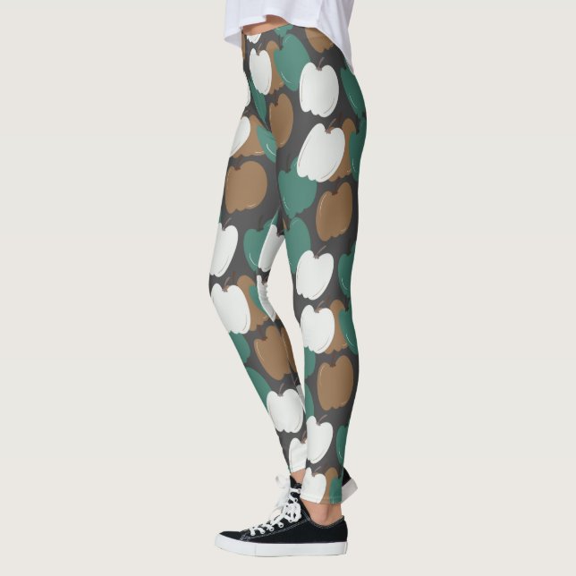 Leggings Calabazas Lindas de Otoño Tono Terroso (Izquierda)