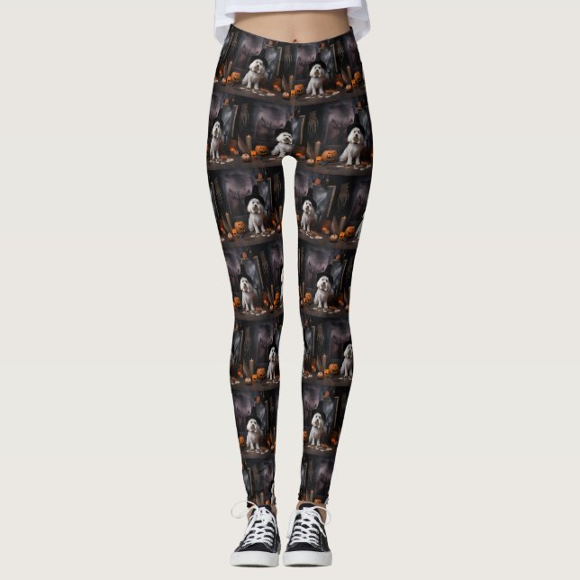 Leggings Calabazas Maltesas Halloween Terrorífico (Anverso)