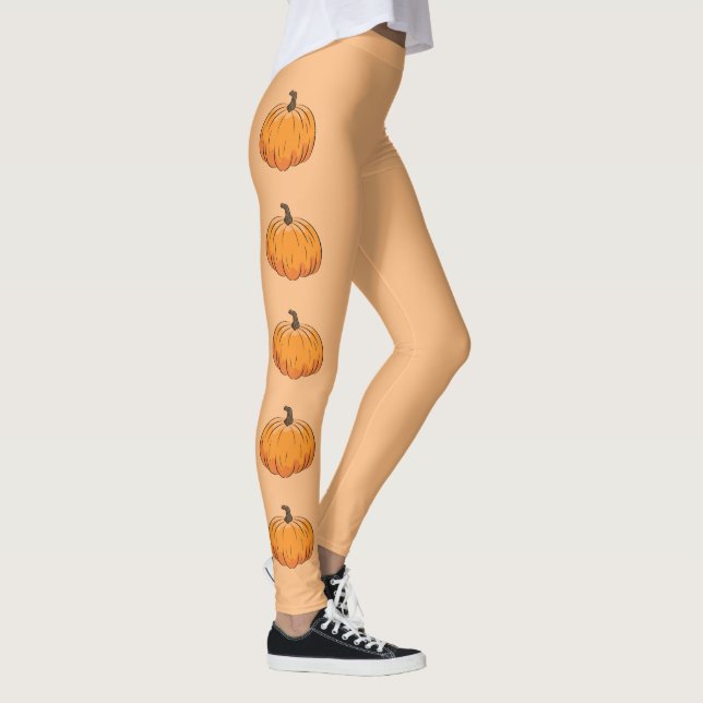 Leggings Calabazas Personalizado naranja (Derecha)