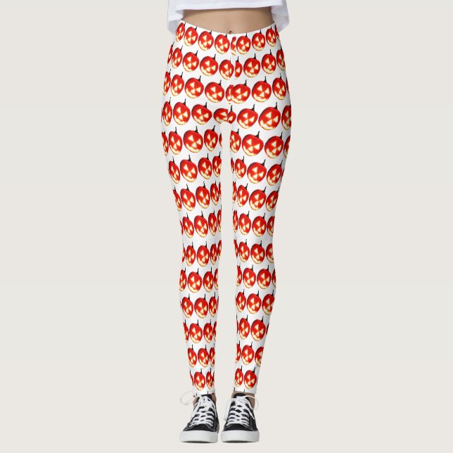 Leggings Calabazas talladas de Halloween (Anverso)