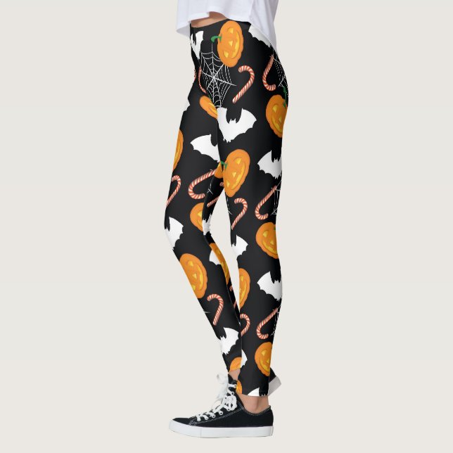 Leggings Calabazas Y Webs Halloween (Izquierda)