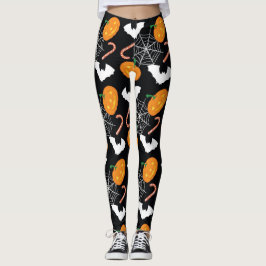 Leggings Calabazas Y Webs Halloween