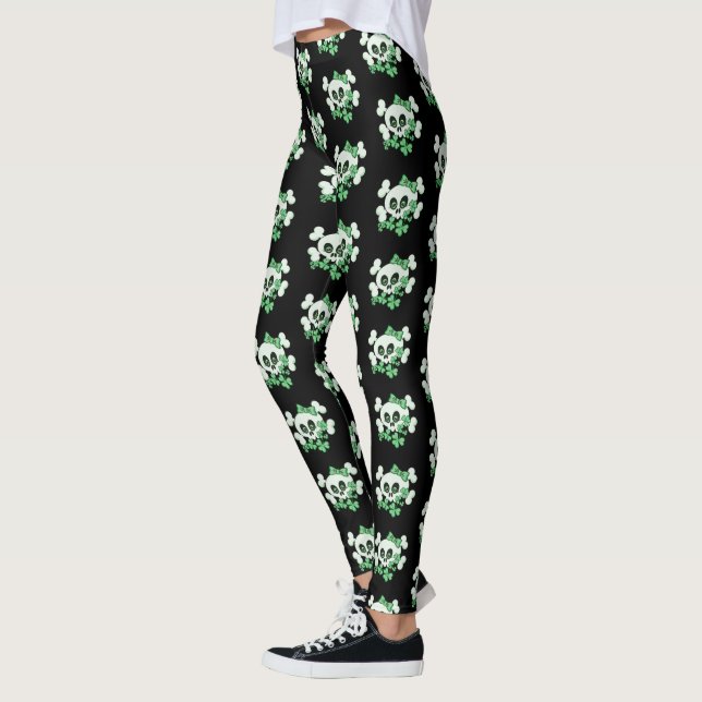 Leggings Calavera cutánea con rocas de champú (Izquierda)