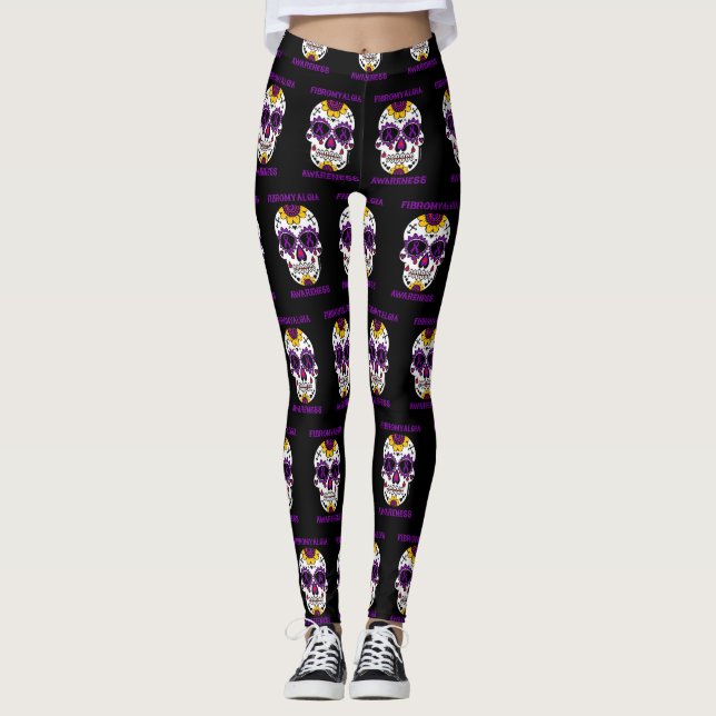 Leggings Calavera de azúcar/Conciencia... Fibro (Anverso)