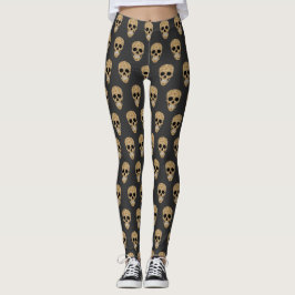 Leggings Calavera de azúcar floral Día de los Muertos