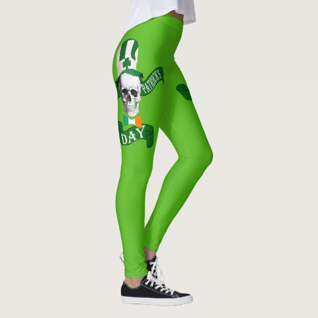 Leggings Calavera del día de St Patricks (Derecha)
