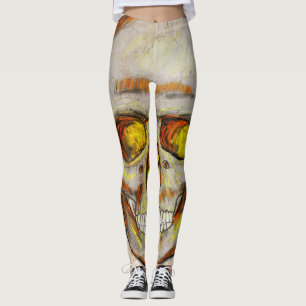 Leggings Calavera dibujada a mano