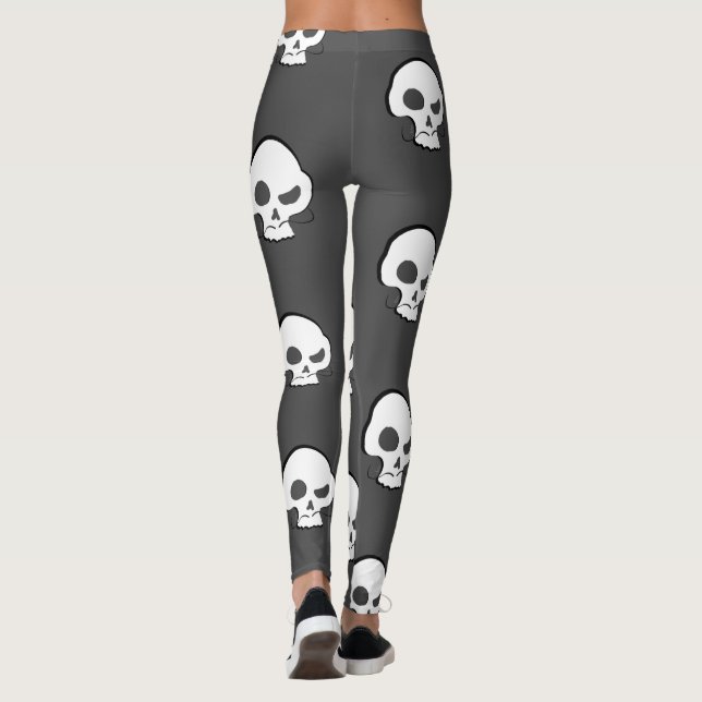 Leggings Calavera y bigote (Reverso)