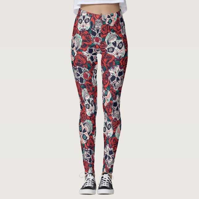Leggings Calaveras de azúcar (Anverso)