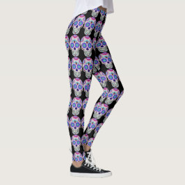 Leggings Calaveras de azúcar, Día de los Muertos, Halloween