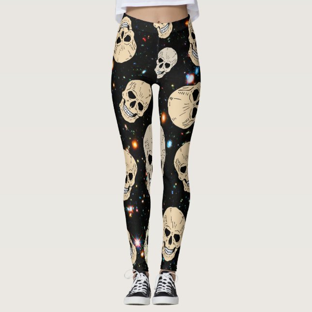 Leggings Calaveras espaciales (Anverso)