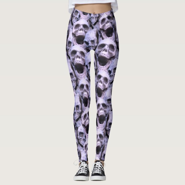 Leggings Calaveras moradas (Anverso)