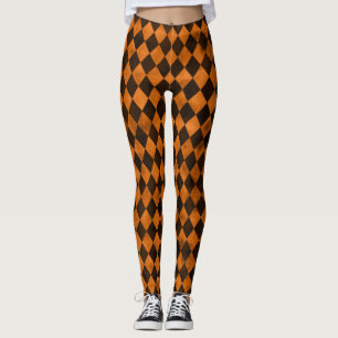 Leggings Calaveras naranjas y diseño de la serie girasol 12