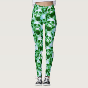 Leggings Calaveras verdes