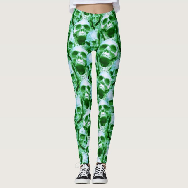Leggings Calaveras verdes (Anverso)