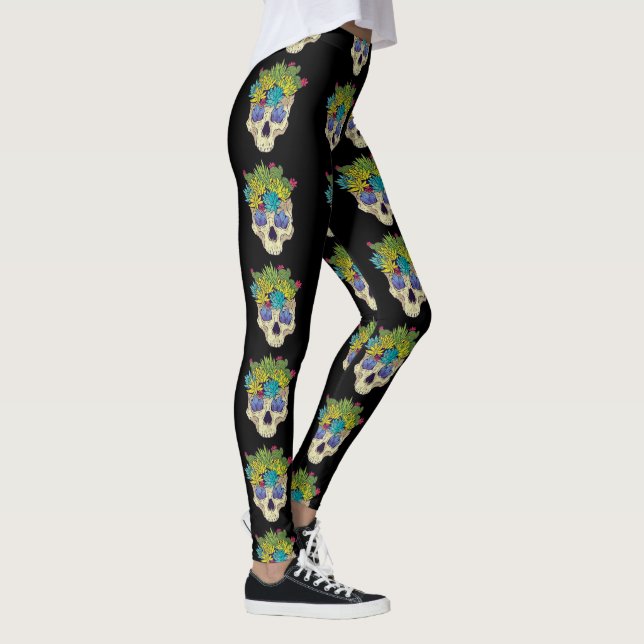 Leggings Calaveras y suculentos (Derecha)