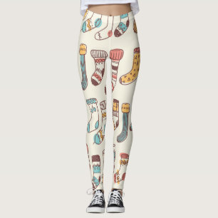 Leggings Calcetines Cute Doodle: Simplicidad escandinava.