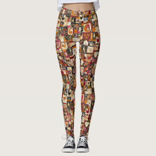 Leggings Caldera Loca Vintage Con Animales