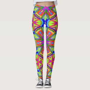 Leggings Caleidoscopio de neón del marcador mágico