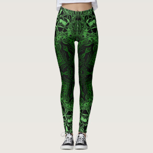 Leggings Caleidoscopio verde