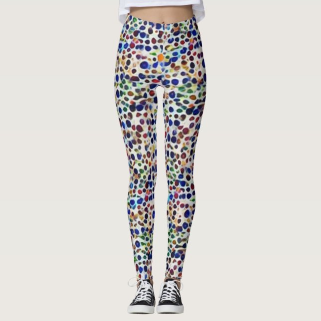 Leggings cálido sunmercolfulx vibrante doodle patrón de art (Anverso)