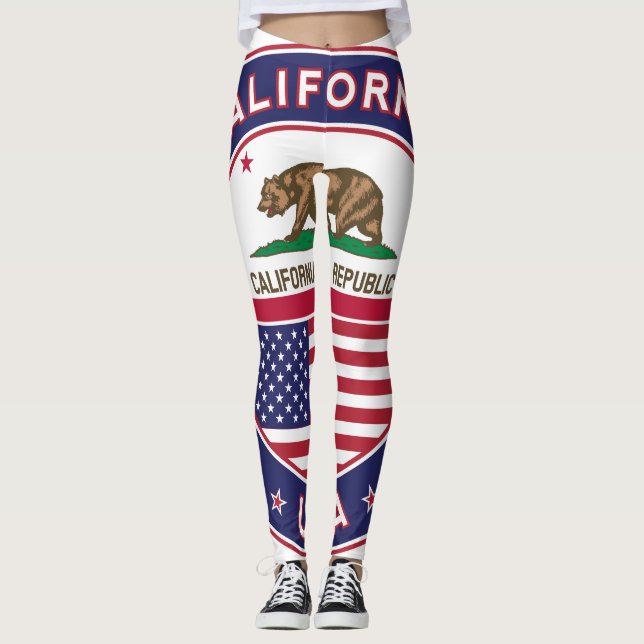Leggings California, USA States (Anverso)