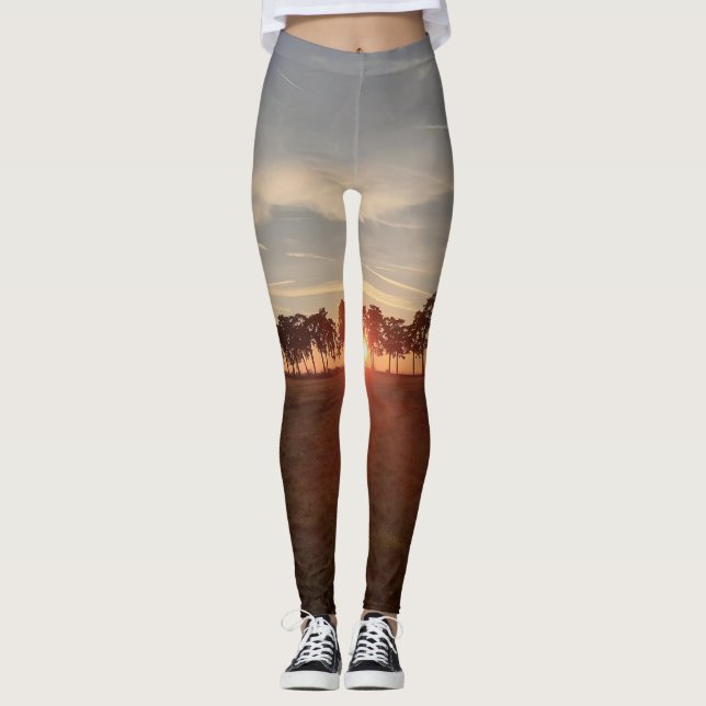 Leggings Callejuela de pinos - Leyendas para mujeres (Anverso)