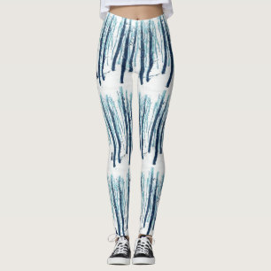 Leggings Caminando por un bosque de nieve