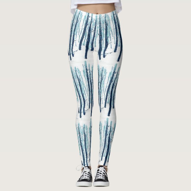 Leggings Caminando por un bosque de nieve (Anverso)