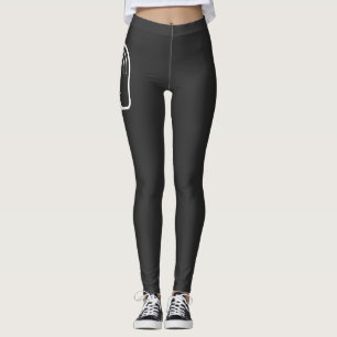 Leggings Camiseta de DJ Guay Disco de Vinilo Negro Girando