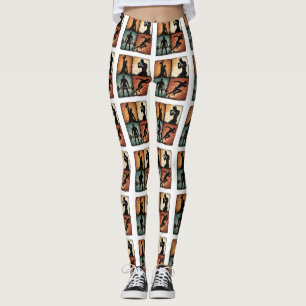 Leggings Camiseta de entrenamiento con cuadrícula de siluet