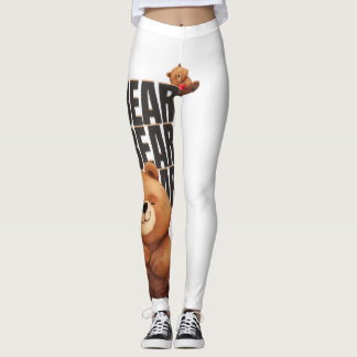 Leggings Camiseta de Oso Abrazando – Oso Teddy Adorable G