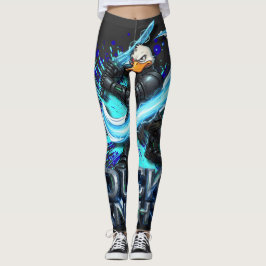 Leggings Camiseta del Caballero Pato 3D Guerrero Pato Ciber
