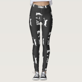 Leggings Camiseta gráfica divertida parodia de gato de la m