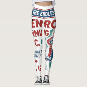 Leggings Camiseta Retro del Club de Corredores de la Carret