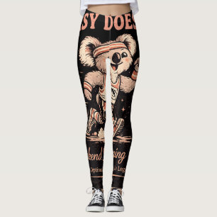 Leggings Camiseta Retro Koala del Club de Corredores de Fin
