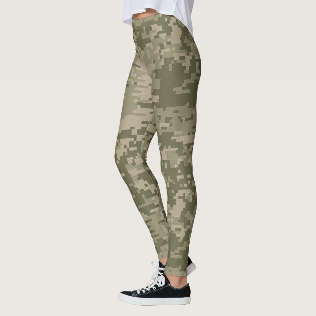 Leggings Camo | Camuflaje verde de píxeles (Izquierda)