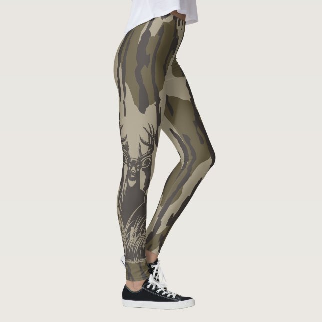 Leggings Camo de caza de cebada de camo blanco (Derecha)