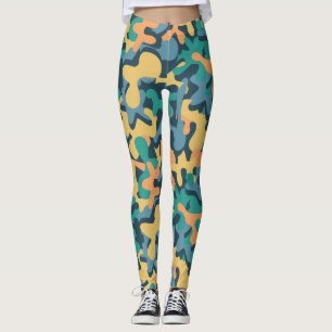 Leggings Camo de firma arco iris silenciado