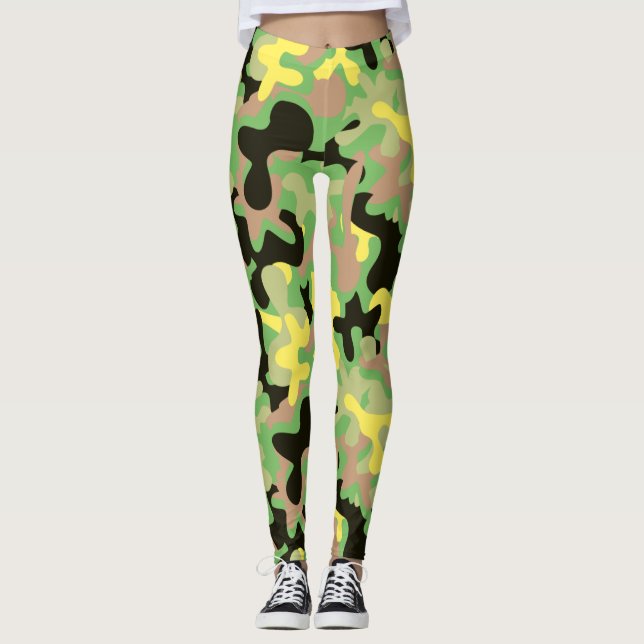 Leggings Camo de firma de primavera temprana (Anverso)