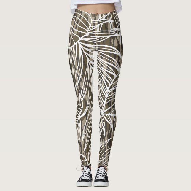 Leggings Camo de Fondos Botánicos Perfectos (Anverso)