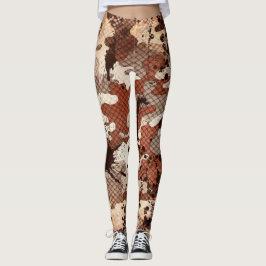 Leggings Camo de la piel de serpiente