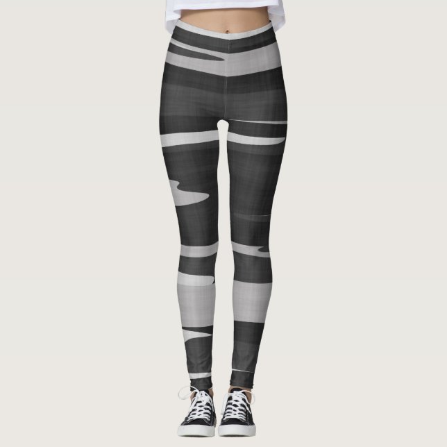 Leggings Camo negro y gris texturizado (Anverso)