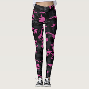 Leggings Camo resaltado rosa