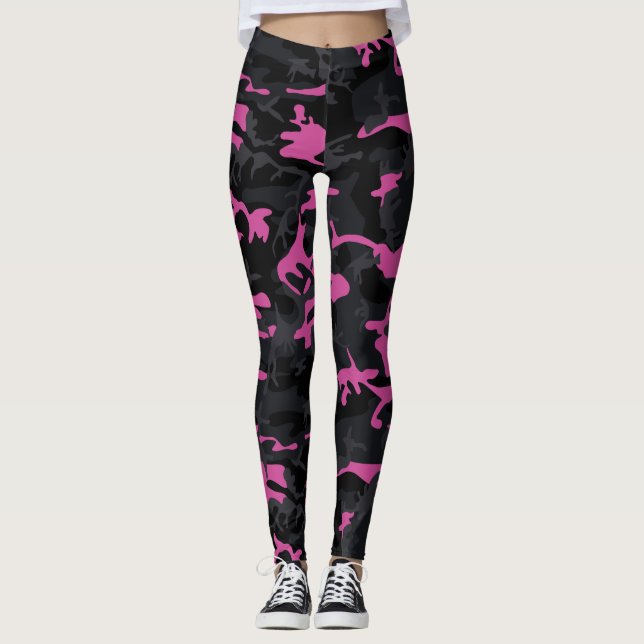 Leggings Camo resaltado rosa (Anverso)