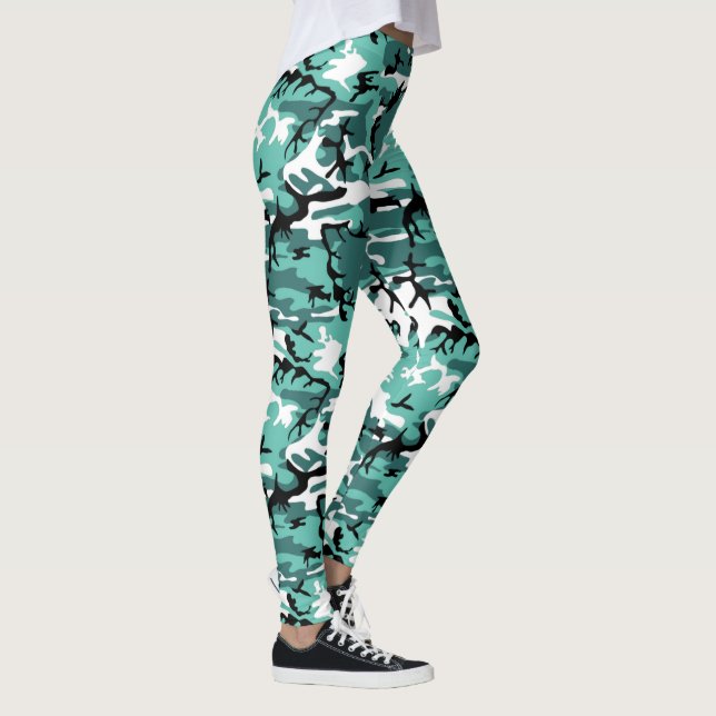 Leggings Camo verde azulado (Derecha)