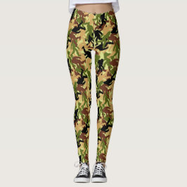 Leggings Camouflage Bigfoot Pattern