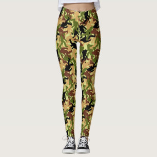 Leggings Camouflage Bigfoot Pattern
